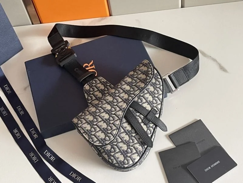 Lightweight Christian Dior Saddle bags 47165