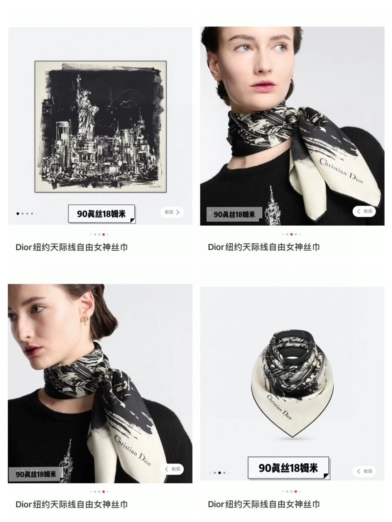 Christian Dior Scarf Classic 270761