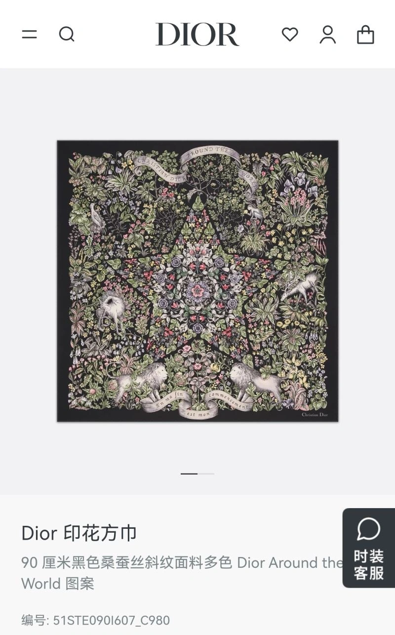 Vibrant Christian Dior Scarf 271860