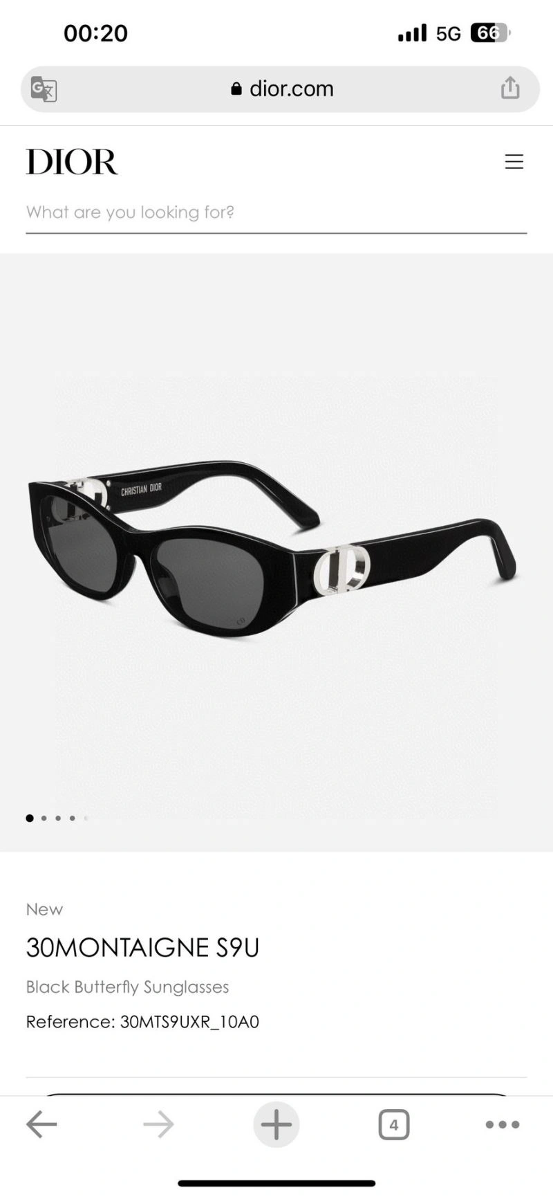 Modern Christian Dior Sunglasses 278898