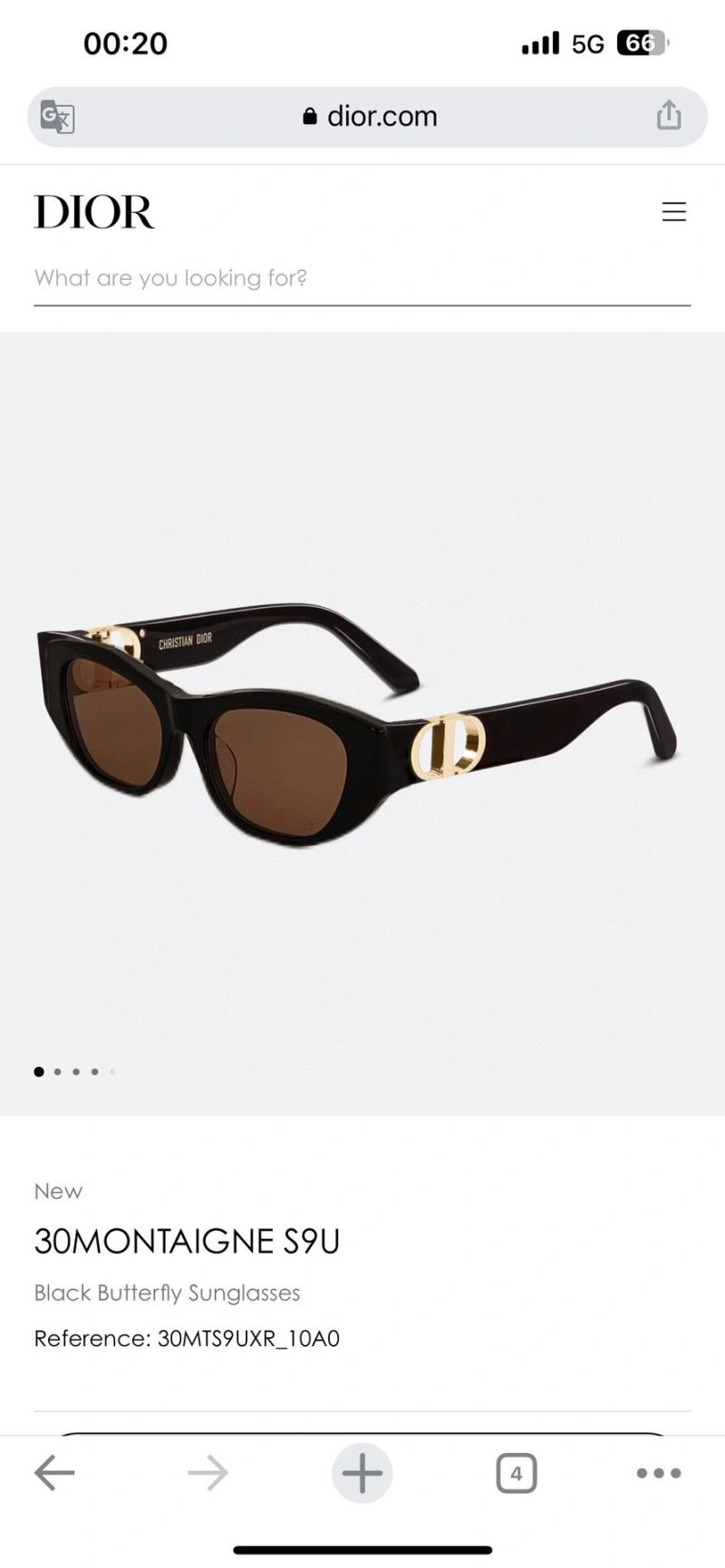 Modern Christian Dior Sunglasses 278898