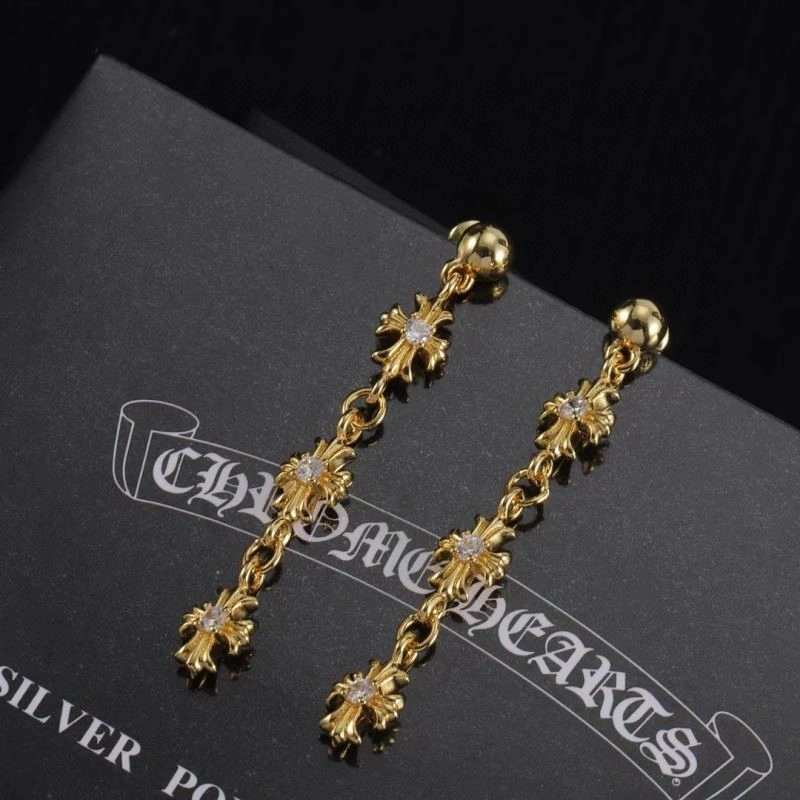 Cozy Chrome Hearts Earrings 240249