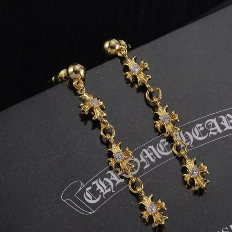 Cozy Chrome Hearts Earrings 240249