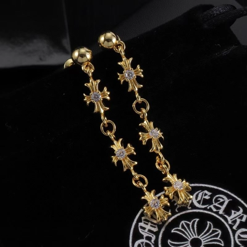 Cozy Chrome Hearts Earrings 240249