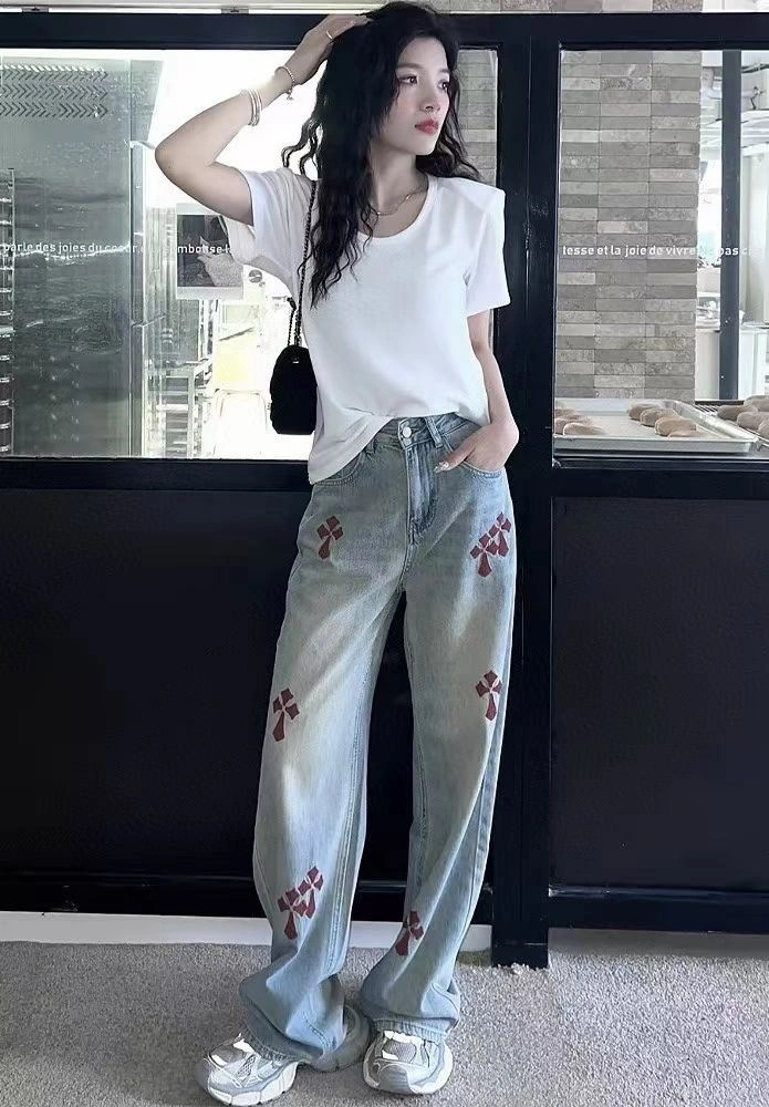WrinkleFree Chrome Hearts Jeans 119051