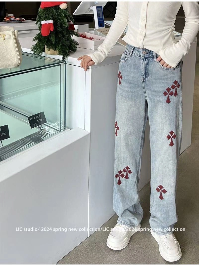 WrinkleFree Chrome Hearts Jeans 119051