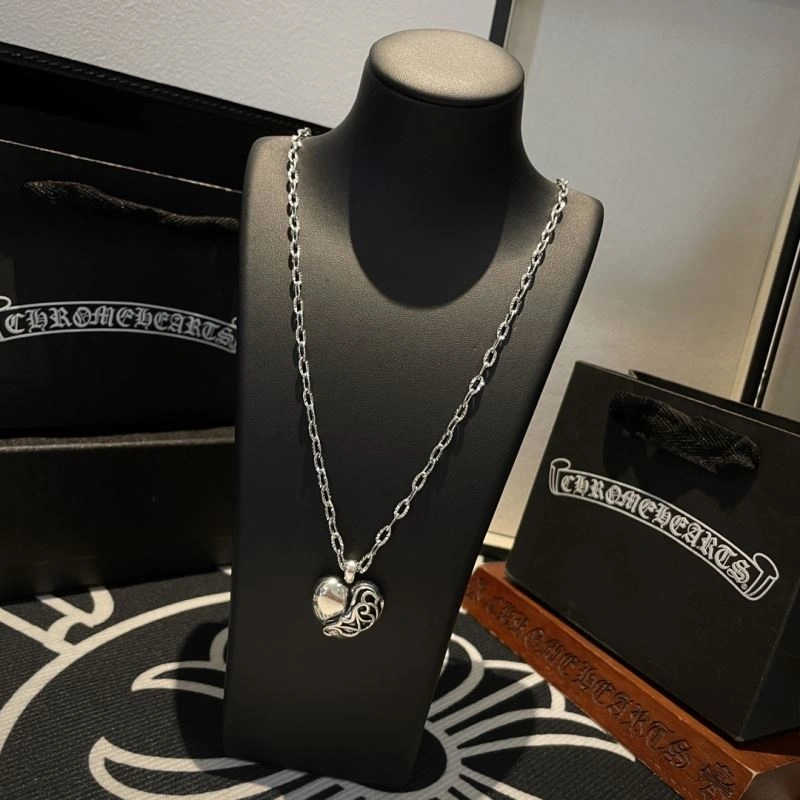 Cozy Chrome Hearts Necklaces 242192