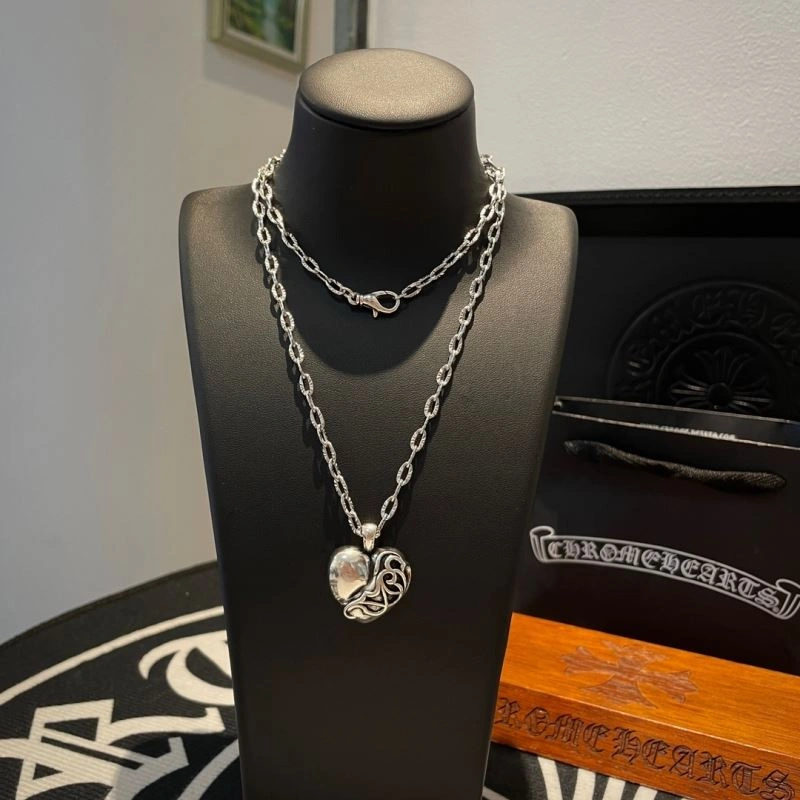 Cozy Chrome Hearts Necklaces 242192