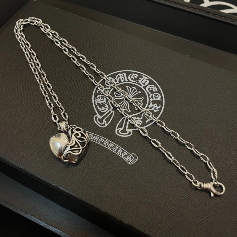 Cozy Chrome Hearts Necklaces 242192