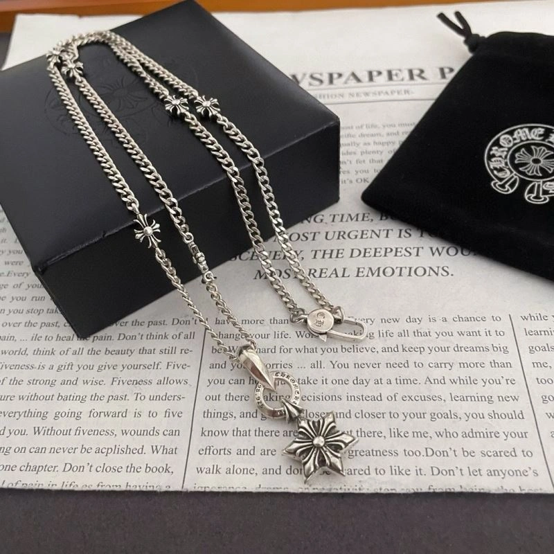 Bright Chrome Hearts Necklaces 242386