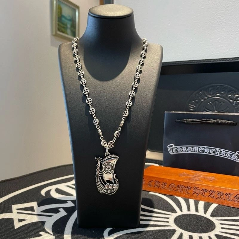Sleek Chrome Hearts Necklaces 242329