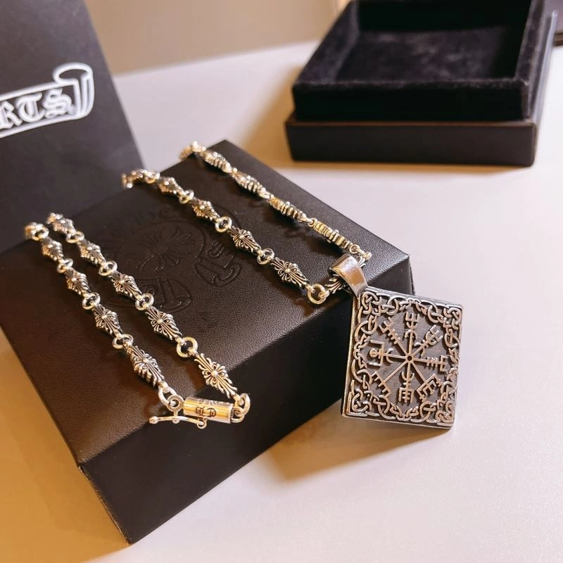 Compact Chrome Hearts Necklaces 241820