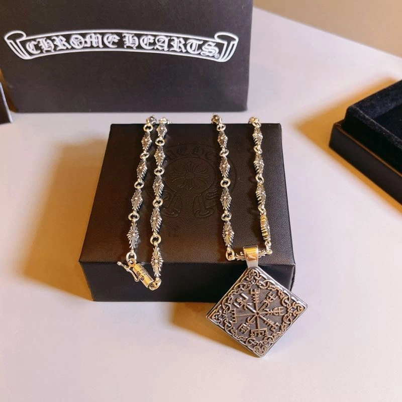 Compact Chrome Hearts Necklaces 241820