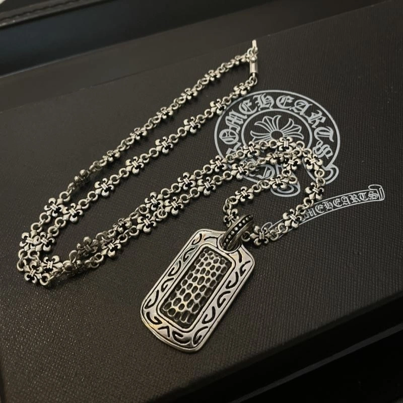 Cozy Chrome Hearts Necklaces 241551