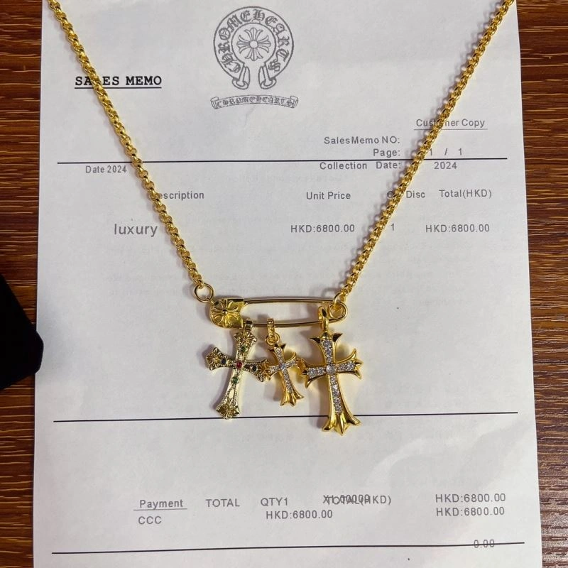 Packable Chrome Hearts Necklaces 241055