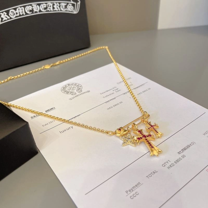 Supportive Chrome Hearts Necklaces 240696