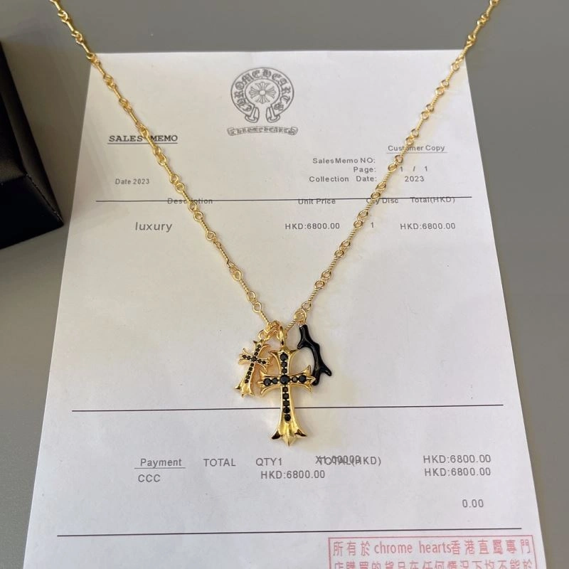 Refined Chrome Hearts Necklaces 240708
