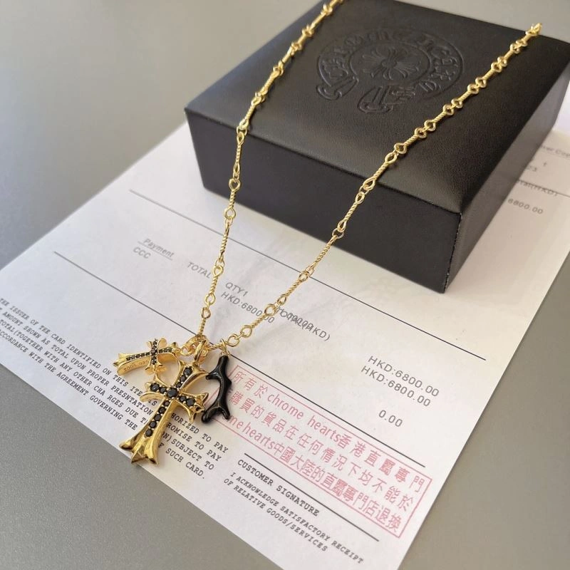 Refined Chrome Hearts Necklaces 240708