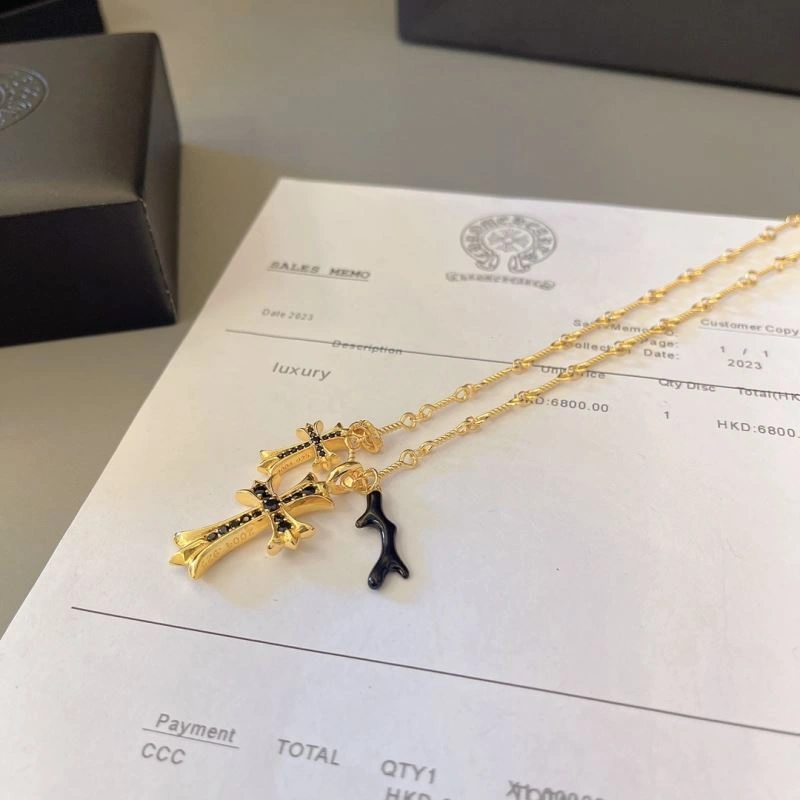 Refined Chrome Hearts Necklaces 240708