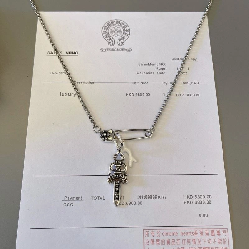 Comfortable Chrome Hearts Necklaces 240690