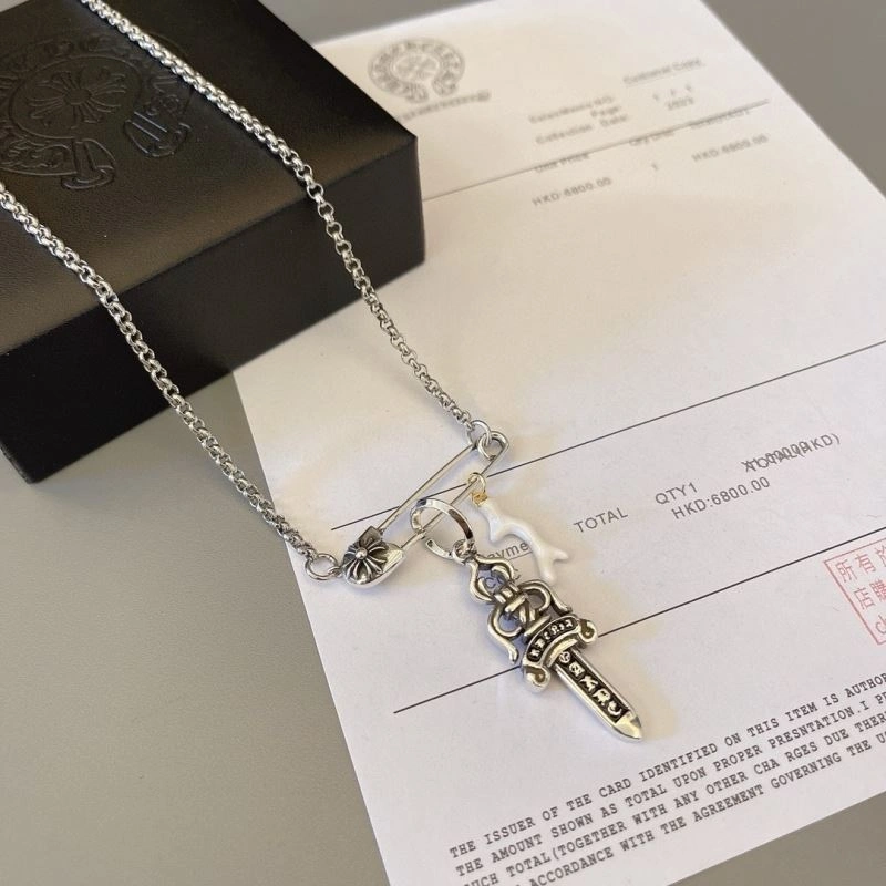 Comfortable Chrome Hearts Necklaces 240690