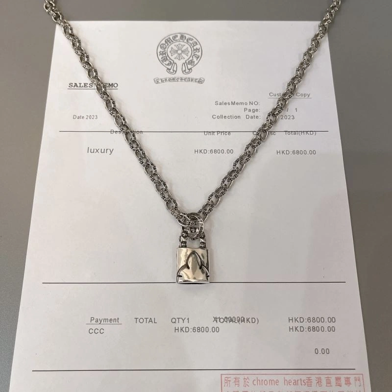 Classic Chrome Hearts Necklaces 240666