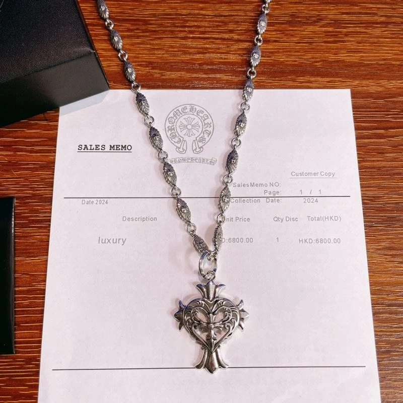 Comfortable Chrome Hearts Necklaces 240579