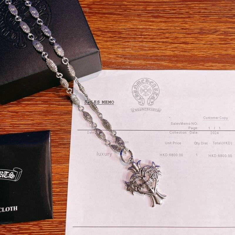 Comfortable Chrome Hearts Necklaces 240579