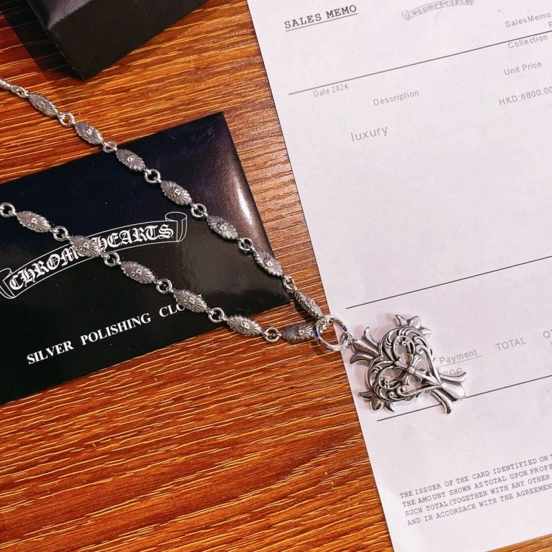 Comfortable Chrome Hearts Necklaces 240579