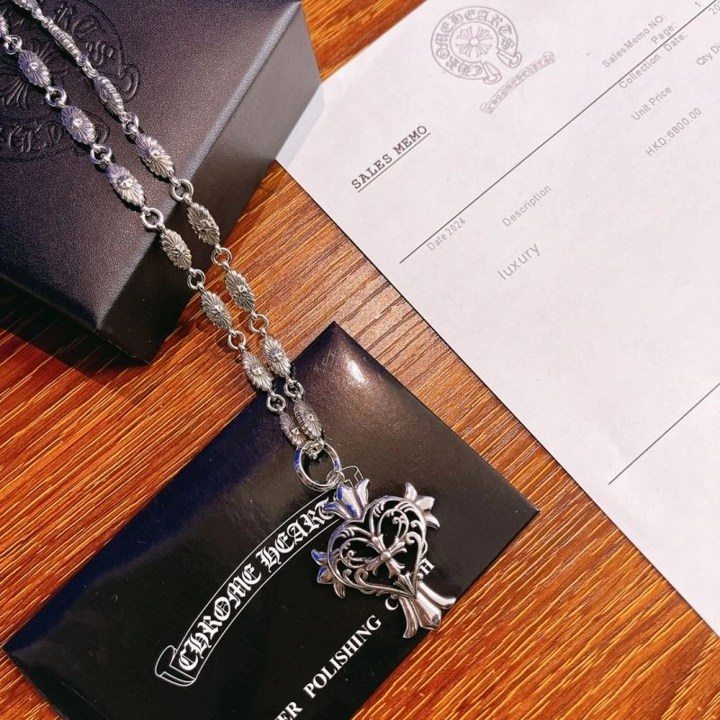Comfortable Chrome Hearts Necklaces 240579