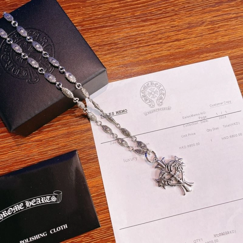 Comfortable Chrome Hearts Necklaces 240579