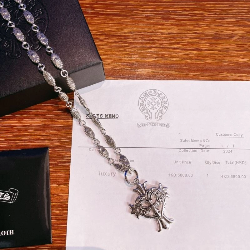 Comfortable Chrome Hearts Necklaces 240579