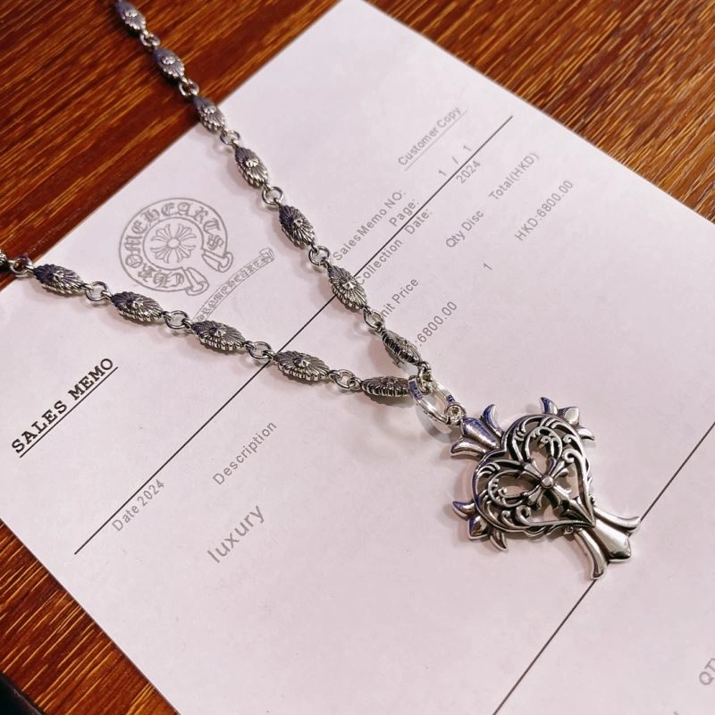 Comfortable Chrome Hearts Necklaces 240579