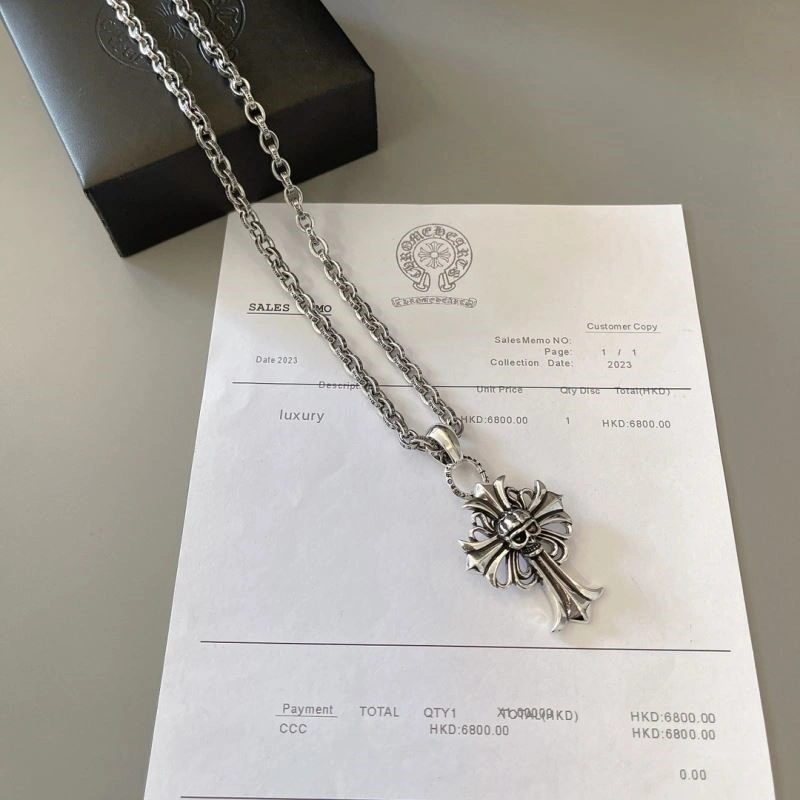 Refined Chrome Hearts Necklaces 239407