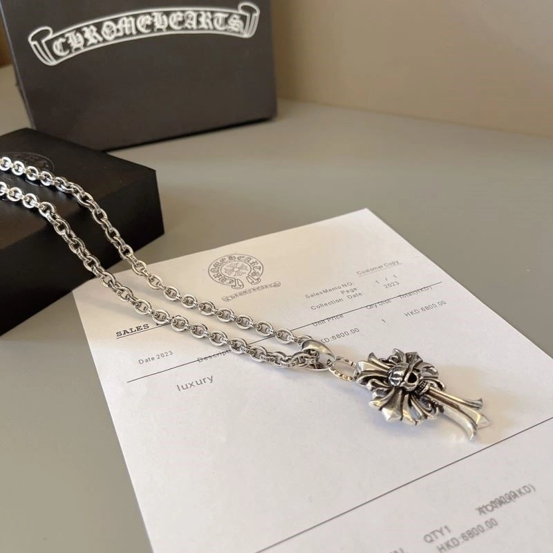 Refined Chrome Hearts Necklaces 239407