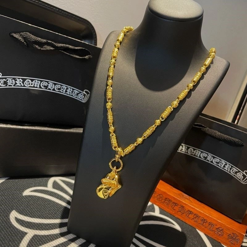WaterResistant Chrome Hearts Necklaces 238649