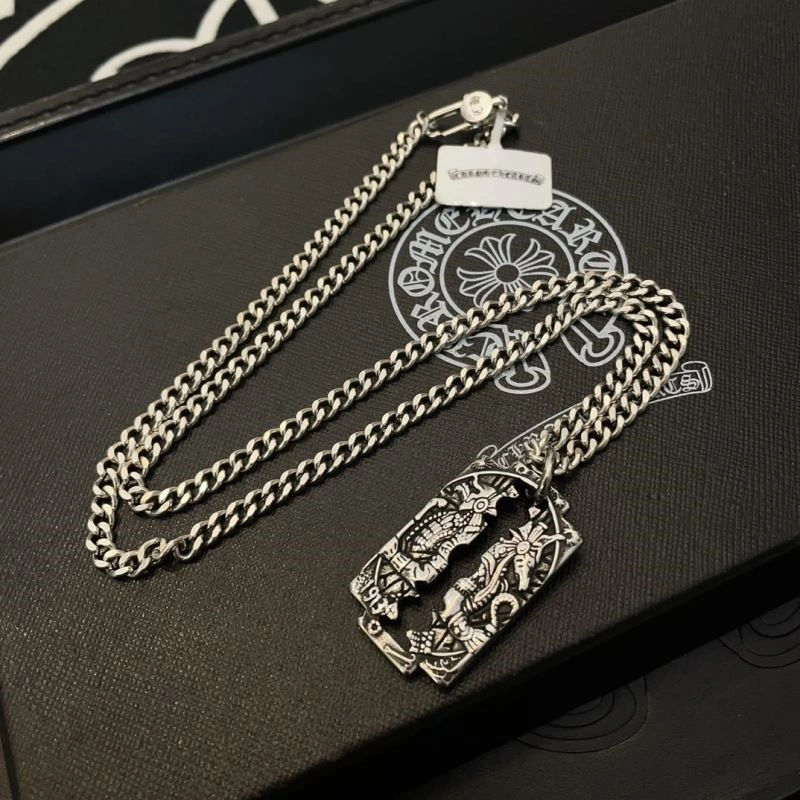 Cozy Chrome Hearts Necklaces 238547