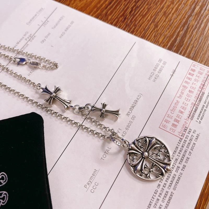 Effortless Chrome Hearts Necklaces 238054