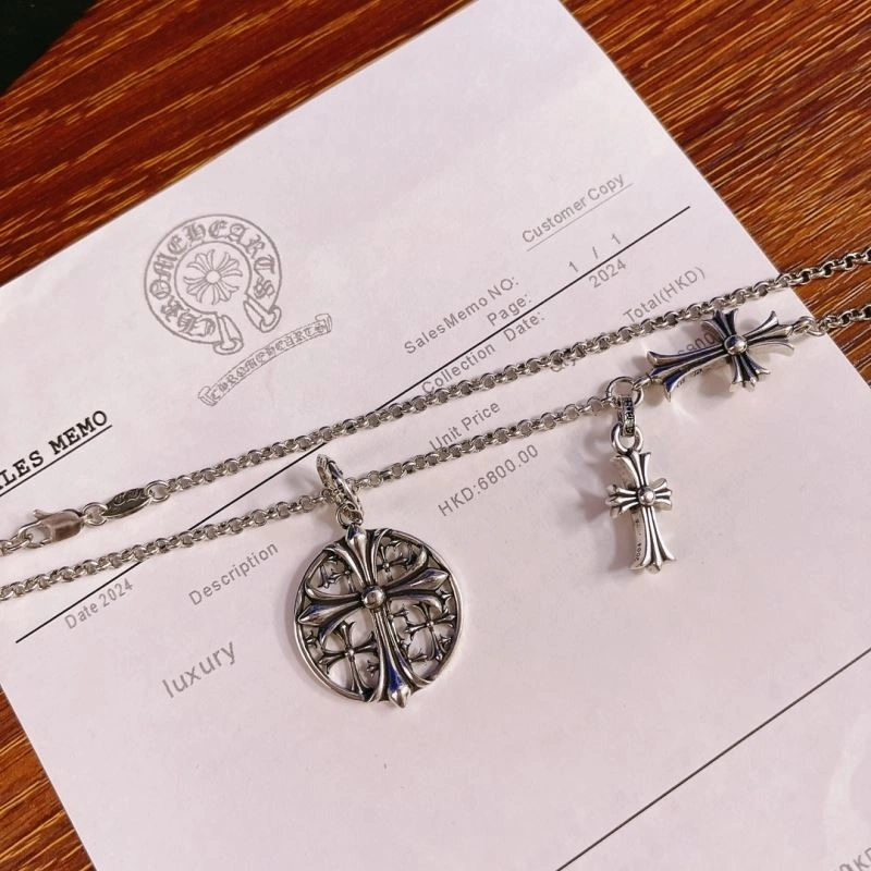 Effortless Chrome Hearts Necklaces 238054