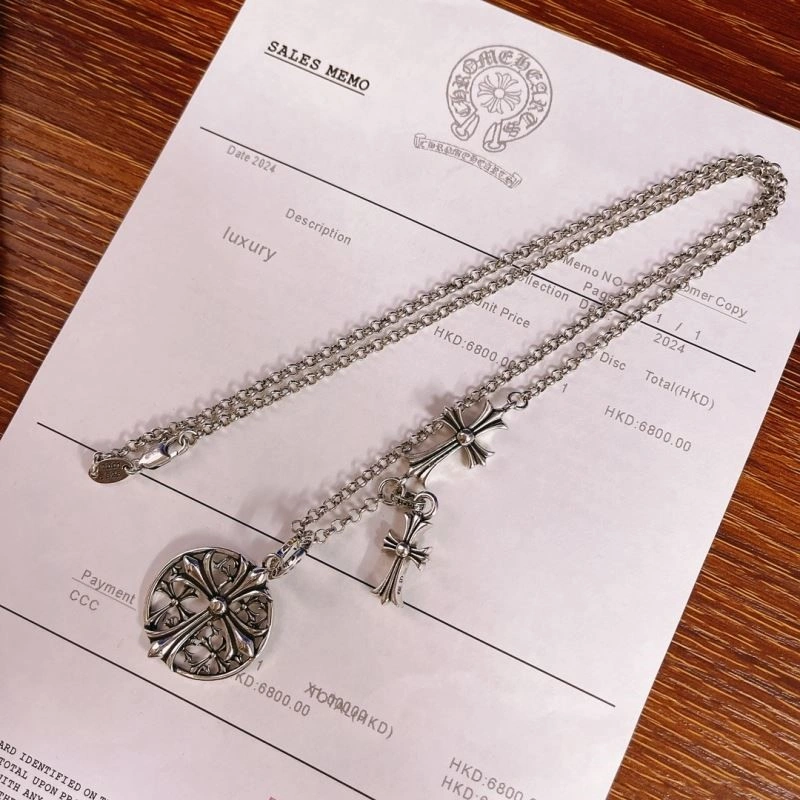 Effortless Chrome Hearts Necklaces 238054