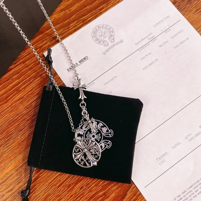 Effortless Chrome Hearts Necklaces 238054