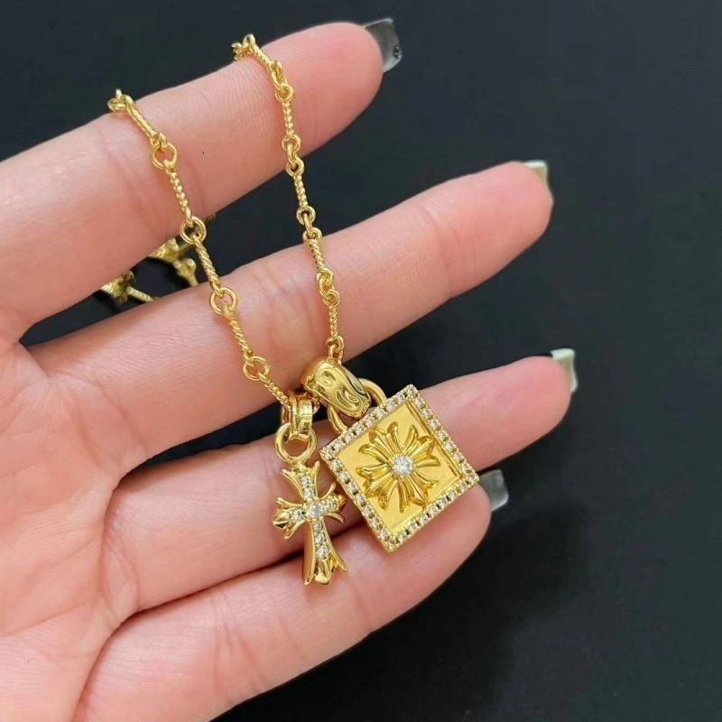 Cozy Chrome Hearts Necklaces 237864