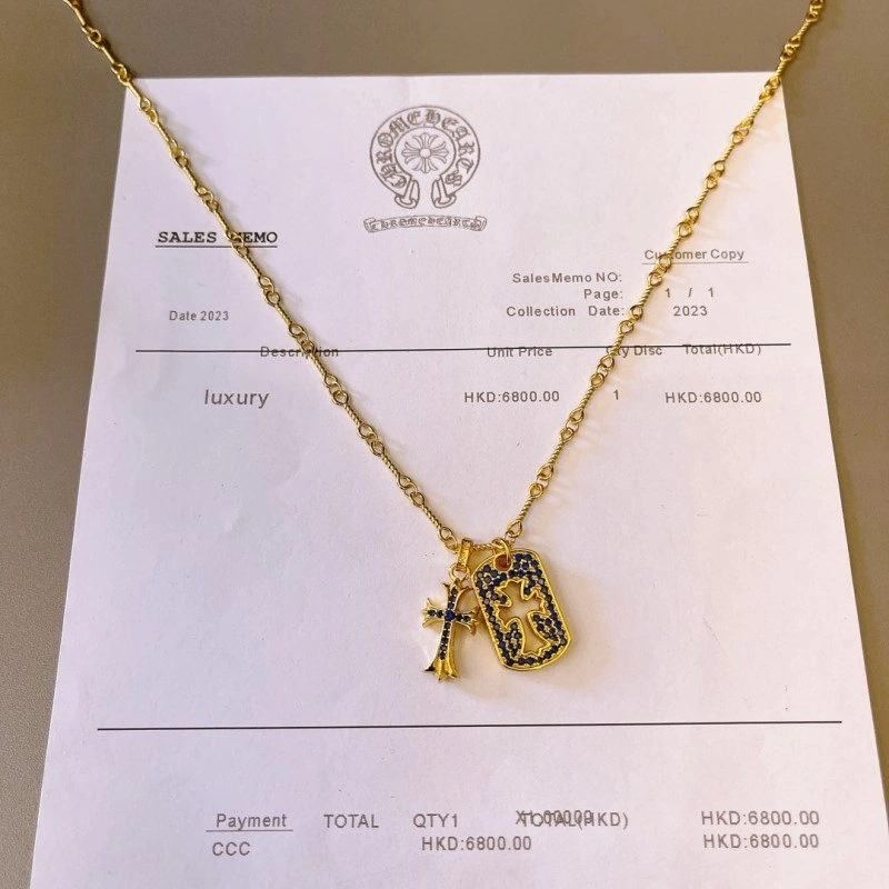 HighQuality Chrome Hearts Necklaces 236805