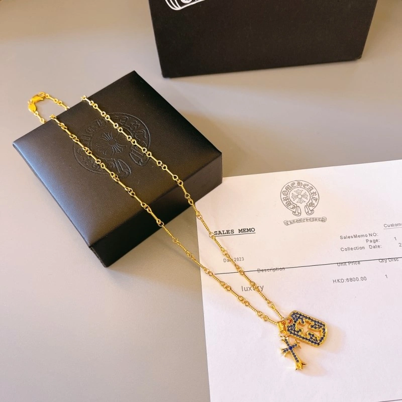 HighQuality Chrome Hearts Necklaces 236805