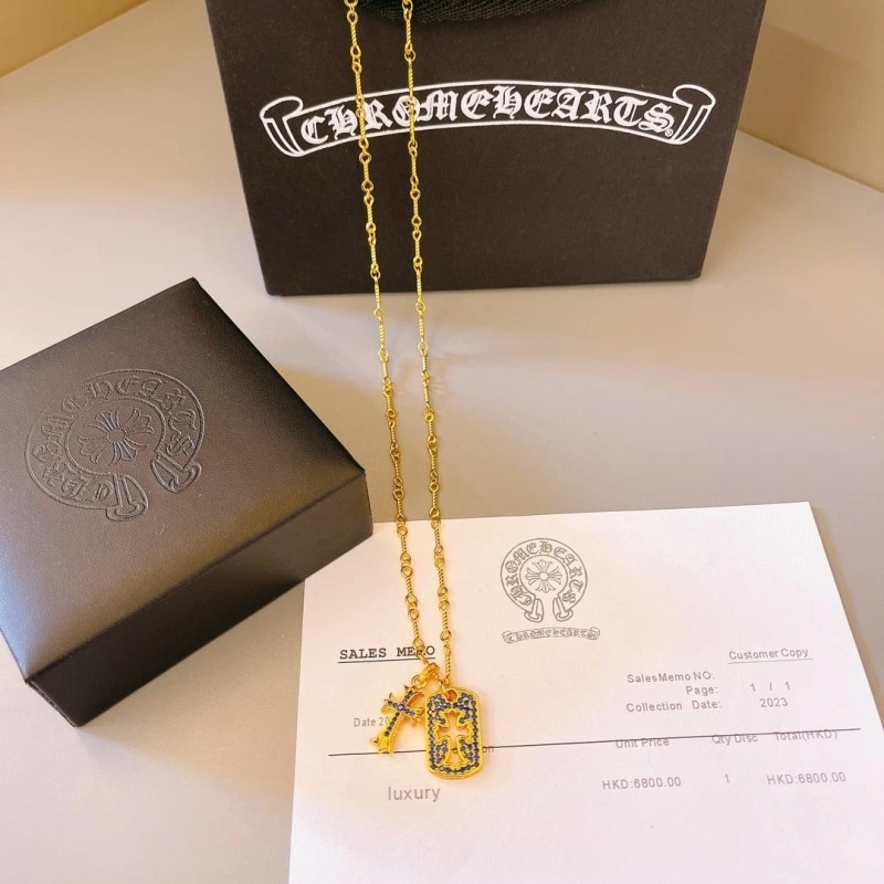 HighQuality Chrome Hearts Necklaces 236805