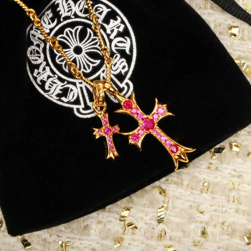 Seasonal Chrome Hearts Necklaces 236574