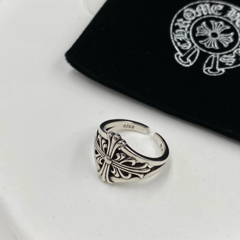 Sleek Chrome Hearts Rings 240948