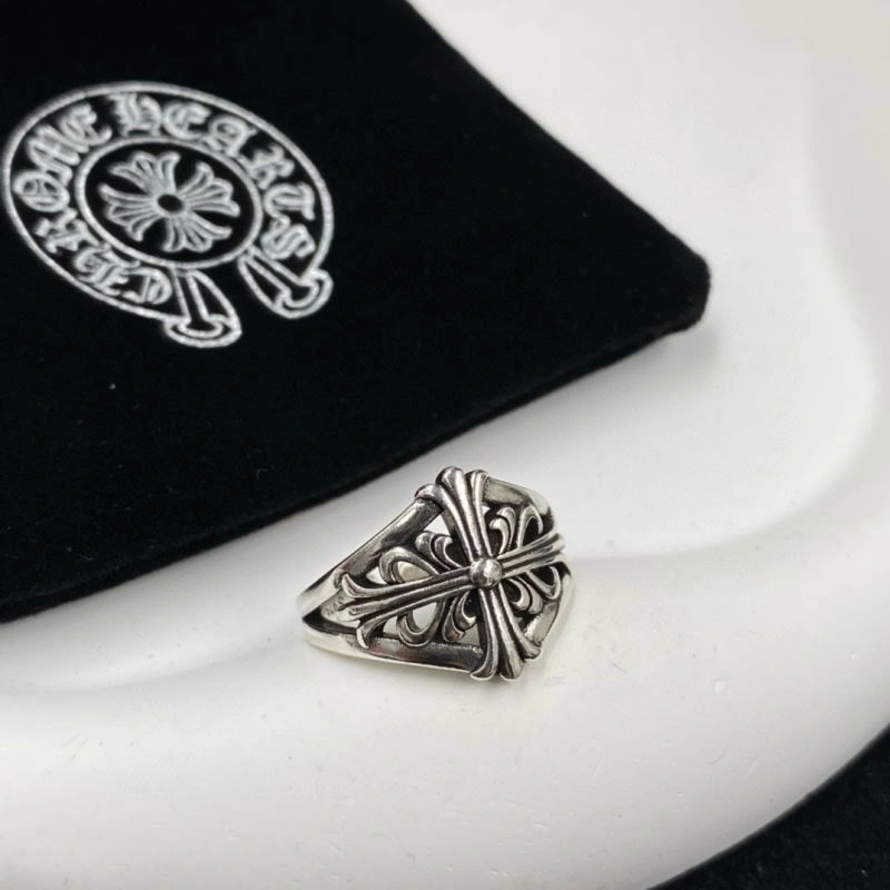 Sleek Chrome Hearts Rings 240948