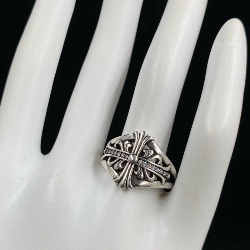 Sleek Chrome Hearts Rings 240948