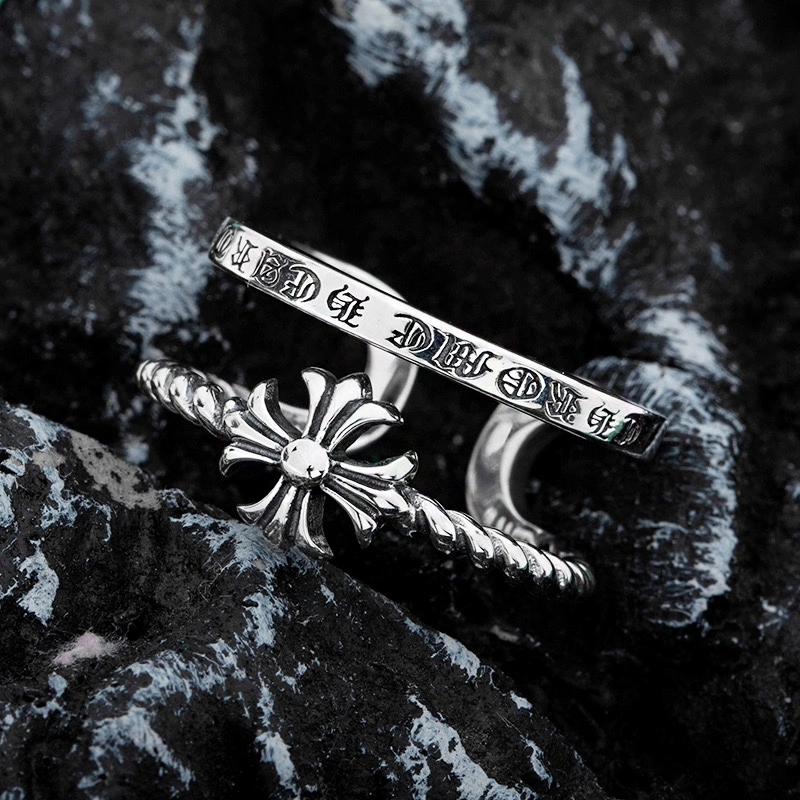 Sleek Chrome Hearts Rings 240940